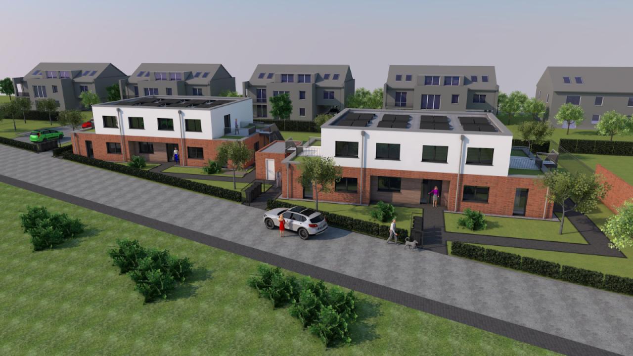 Neubau von zwei klimafreundlichen Mehrfamilienhäuser (je 5 WE) in Holzmodulbauweise DGNB Gold, QNG Plus